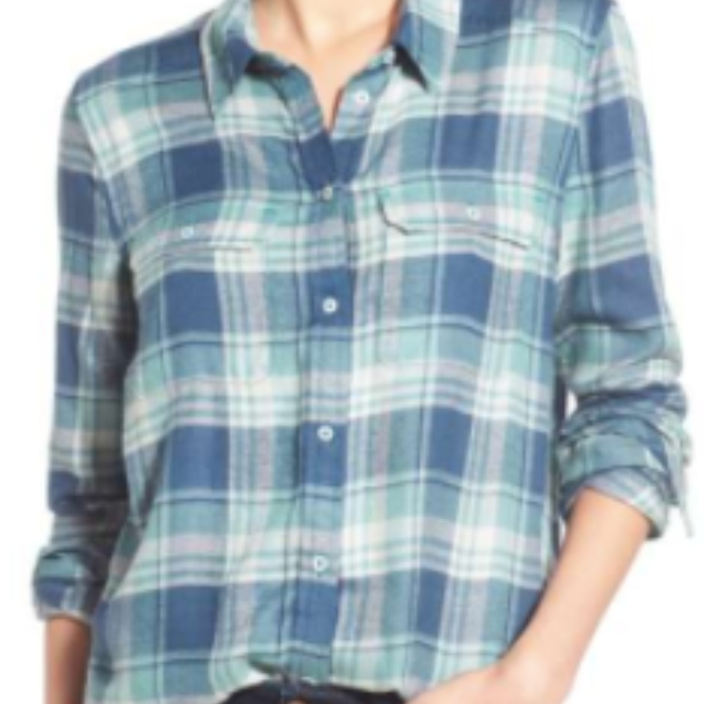 Plaid button down